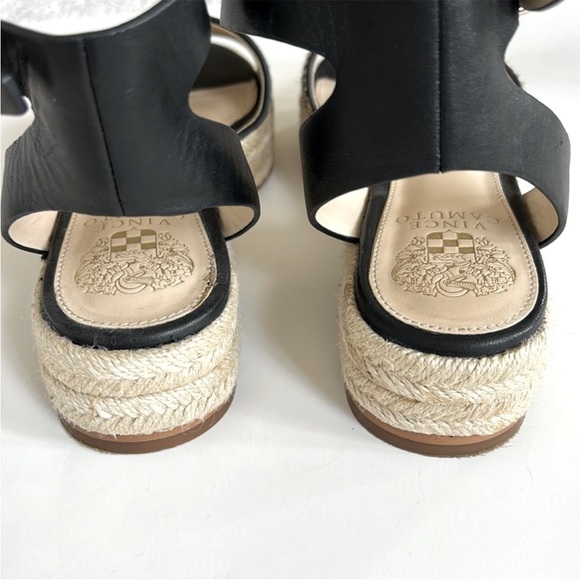 Vince Camuto Kathalia Sandal Espadrille in Natural Spotted Haircalf - Picture 6 of 11